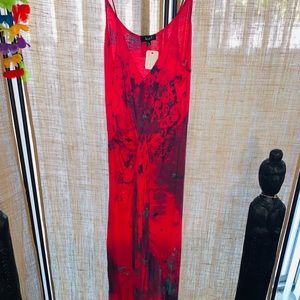 Multi colored tye dye dress